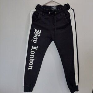 Boy London black Jogger Sweatpants Size Youth Medium Unisex